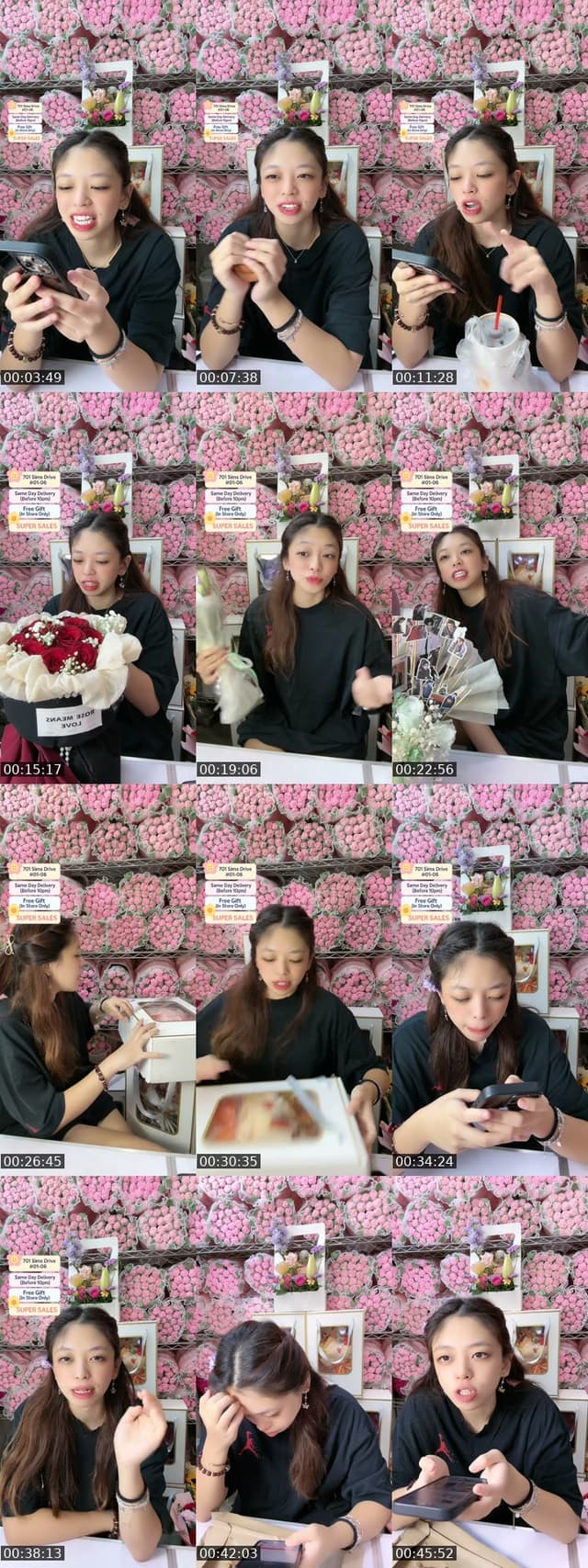 TikTok live: Mid Year Mega Sales by @singaporeflorist
