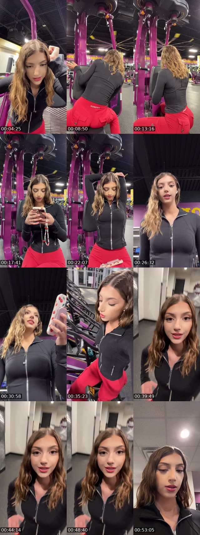 TikTok live: Gym time🎀✨ by @lowkey_liana11
