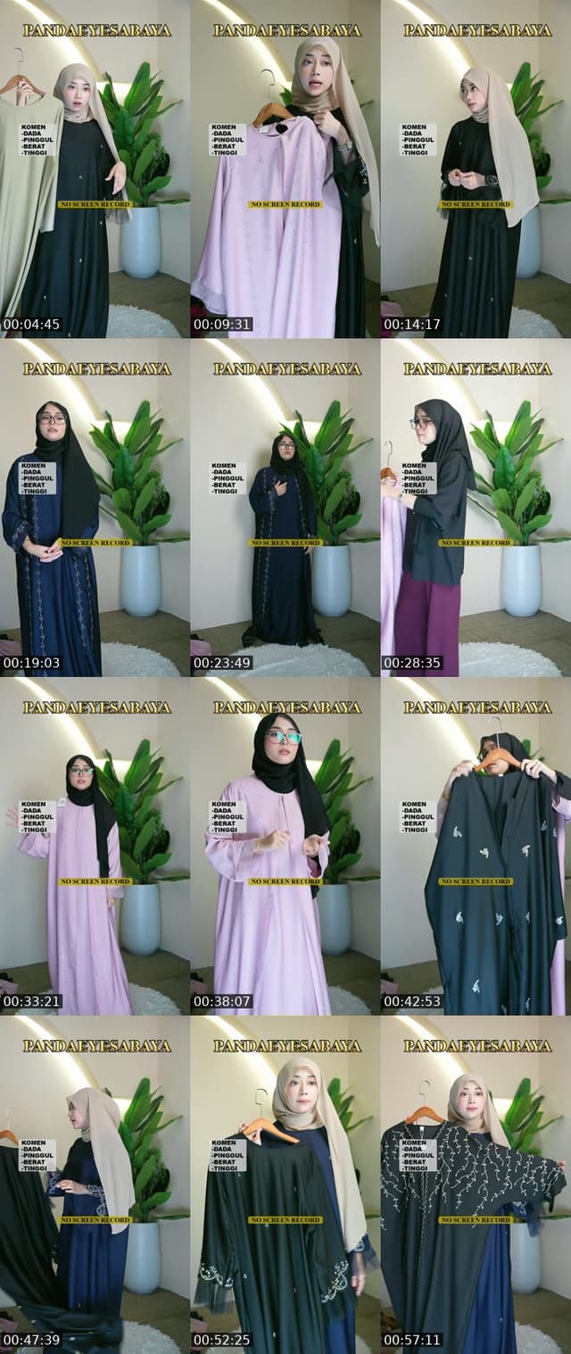 TikTok live: ABAYA NEW DESIGN by @pandaeyesabaya
