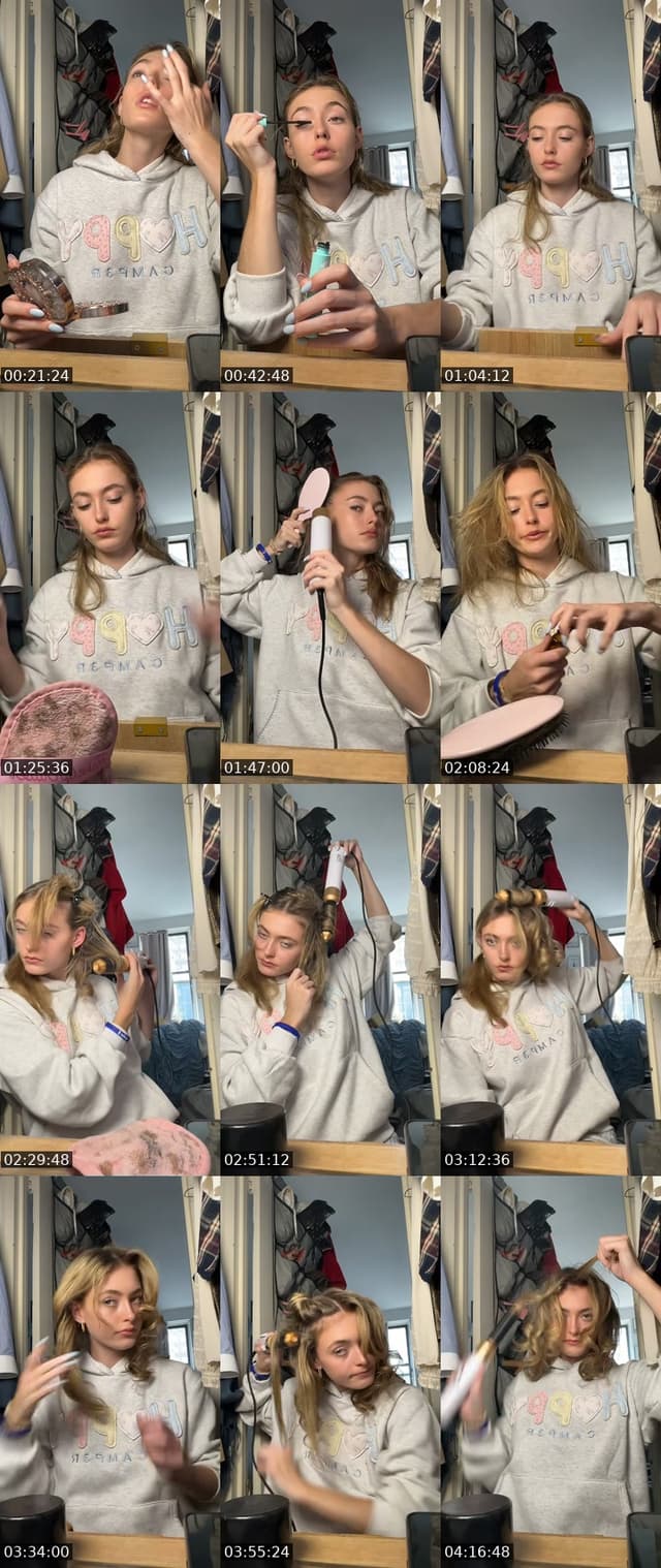 TikTok live: grwm for a self tape audition by @chlo_in_nyc