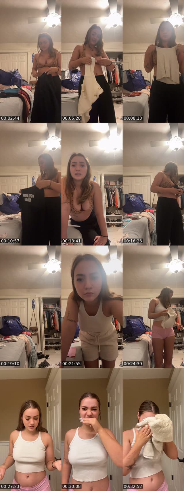 TikTok live: Clean my room with me by @serena_remley