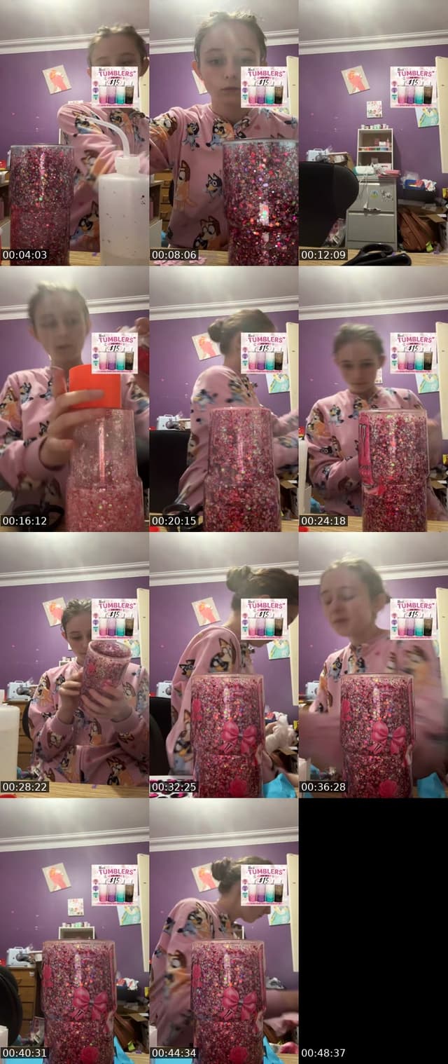 TikTok live: Tumblers by @sip.shine.tumblers