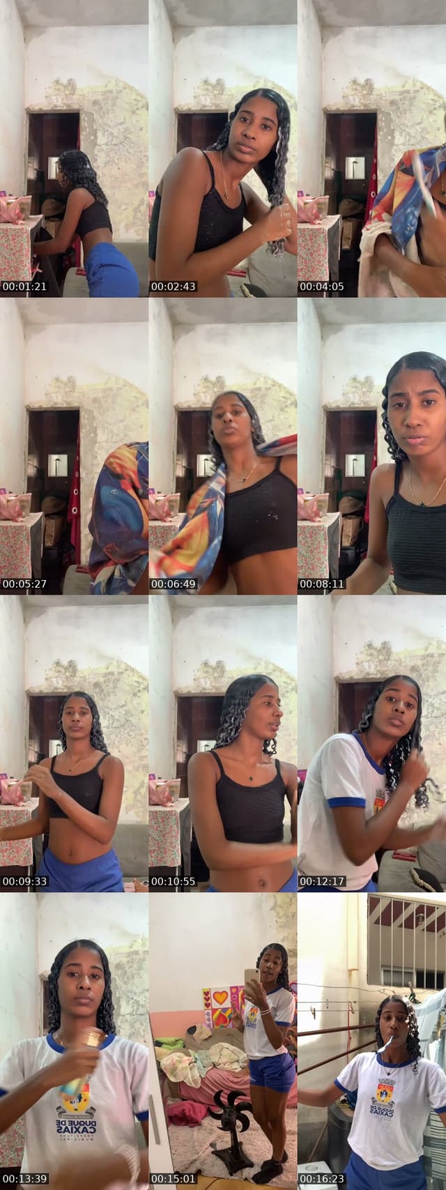 Se arrumando para escola 🤘🏾😅🤣 - @mikaelaluize_.71