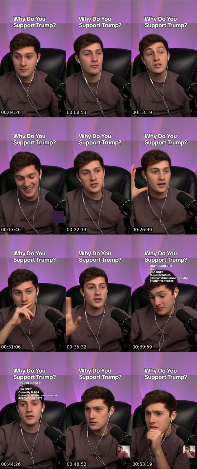 TikTok live: debating MAGA by @parkergetajob
