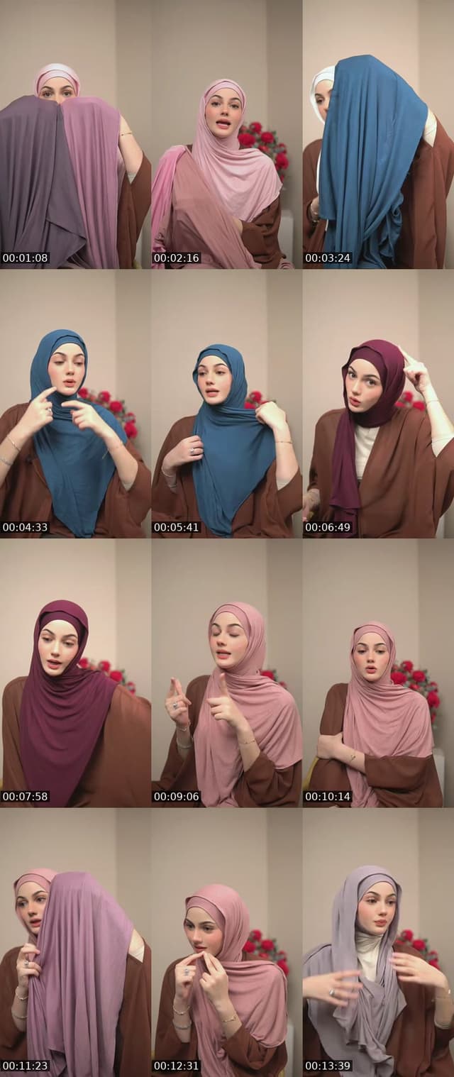 TikTok live: aleeya jersey shawl by @sofhiasyaariha