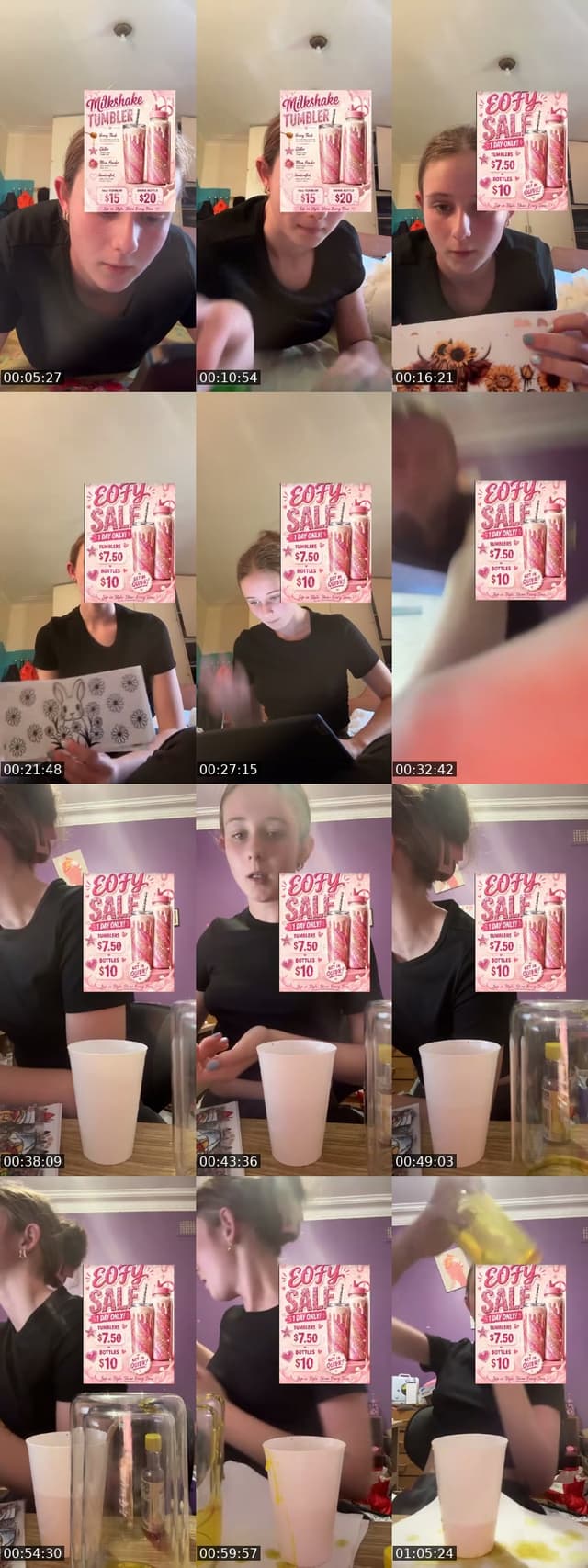 TikTok live: Come in everybody!! by @sip.shine.tumblers