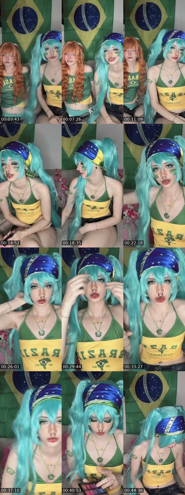 Brazilian miku and Brazil game ! - @bunnibex