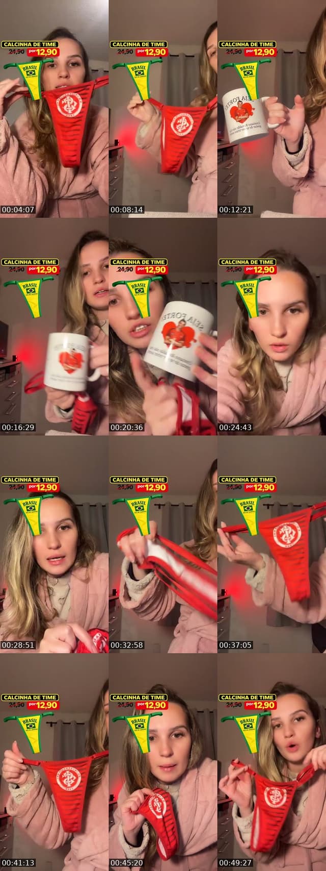 Calcinha de time 🇧🇷 ✨ - @nahmoana