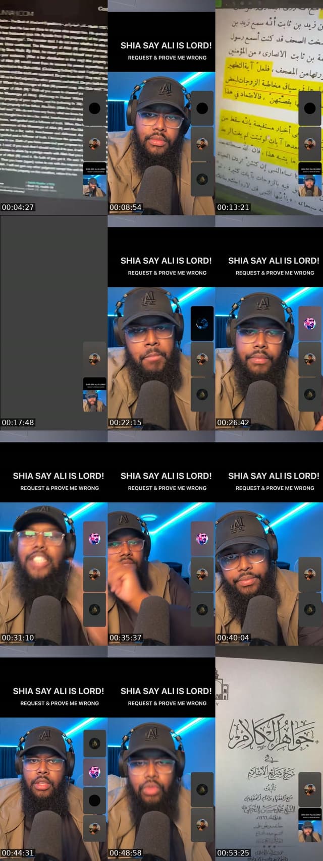 TikTok live: SHIA DO SHIRK by @liban.ahmed