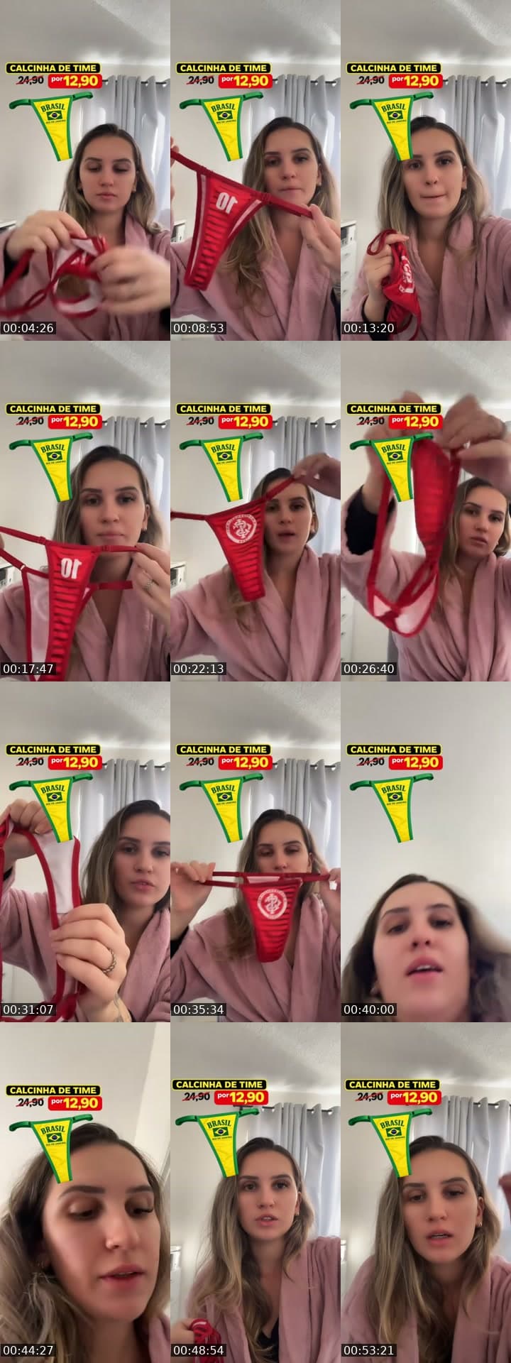 Calcinha de time 🇧🇷 ✨
