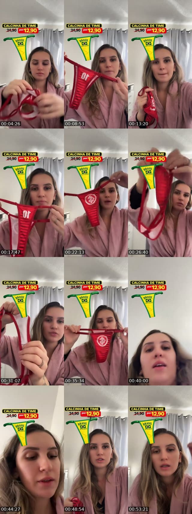 Calcinha de time 🇧🇷 ✨ - @nahmoana