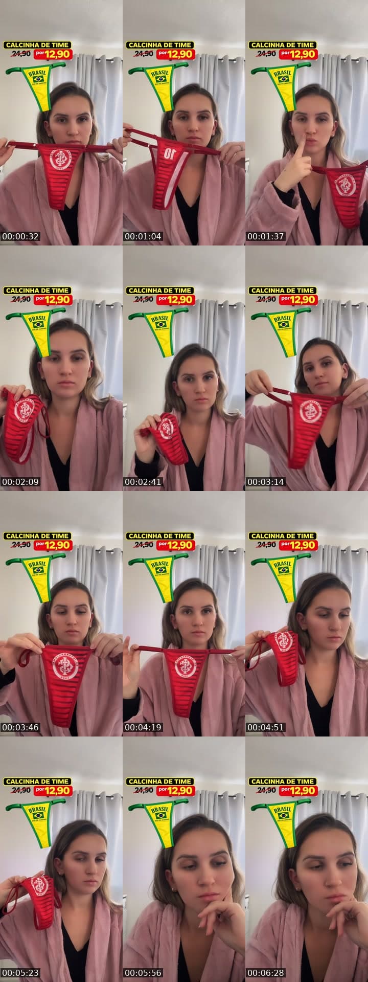 Calcinha de time 🇧🇷 ✨