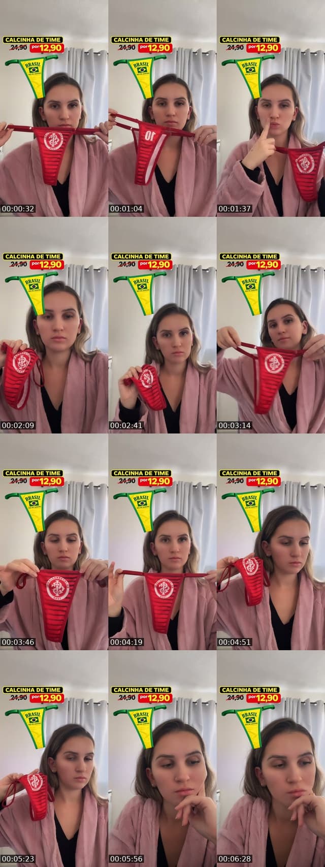 Calcinha de time 🇧🇷 ✨ - @nahmoana