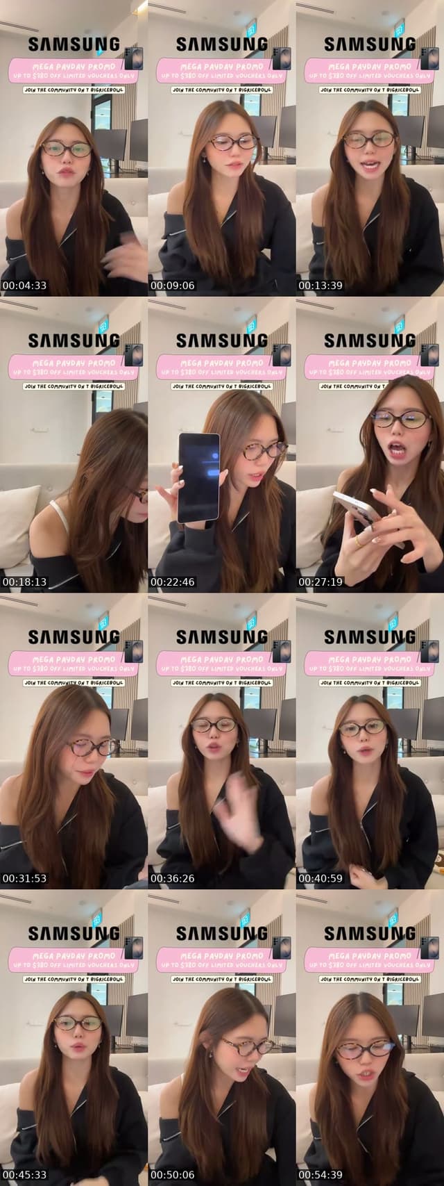 TikTok live: SAMSUNG stream 📲 by @smolriceee