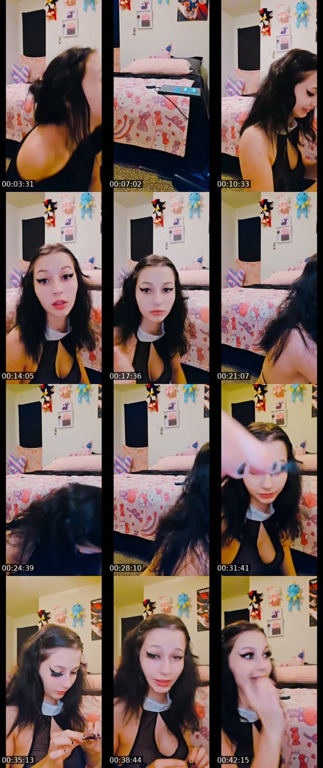 TikTok live: grwm for costume partyyy by @k1tty_p4wzz