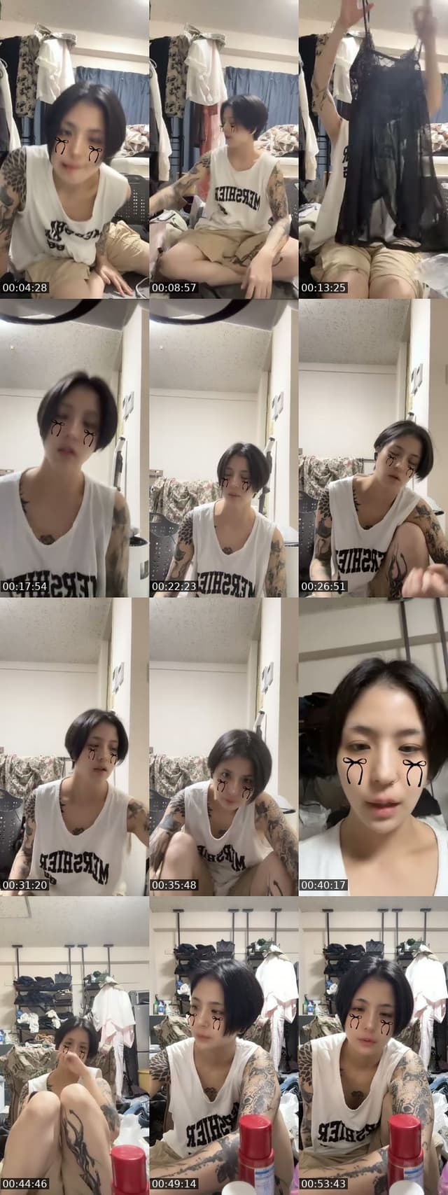 TikTok live: 【汚部屋】撮影会の衣装探し by @shion_artattoo