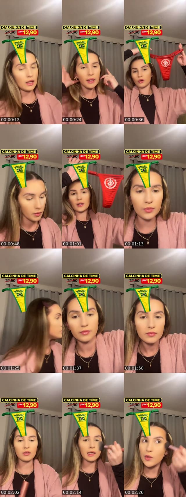 Calcinha de time 🇧🇷 ✨ - @nahmoana
