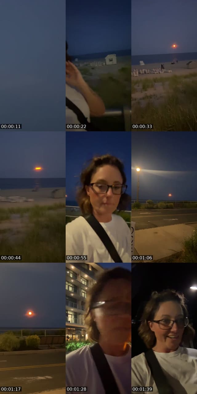 TikTok live: Strawberry moon on the beach!!!! by @fritzib1212