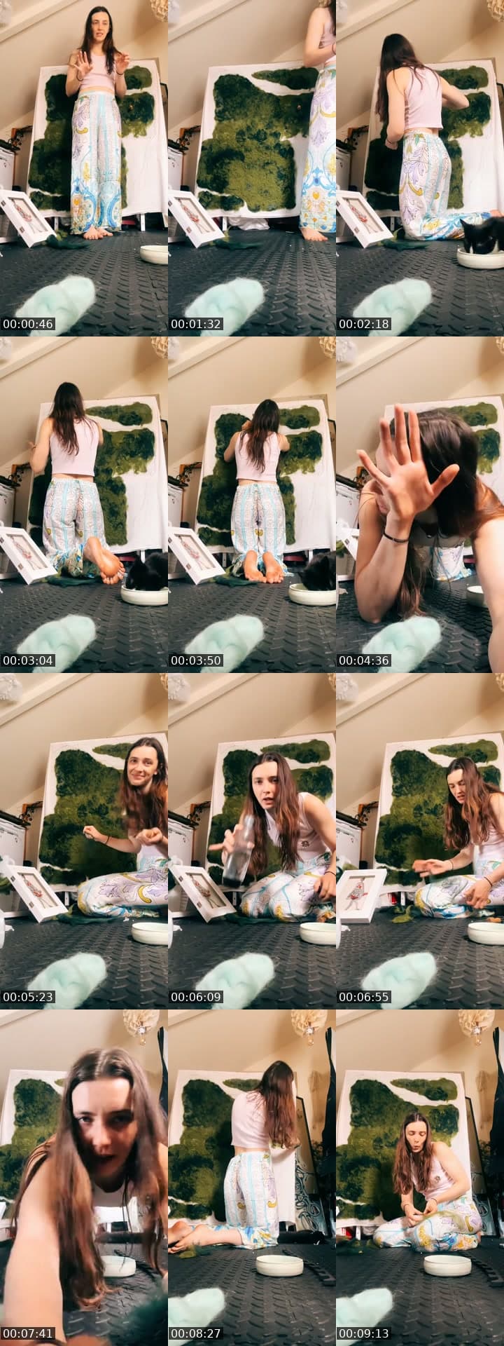 make a moss blanket with me