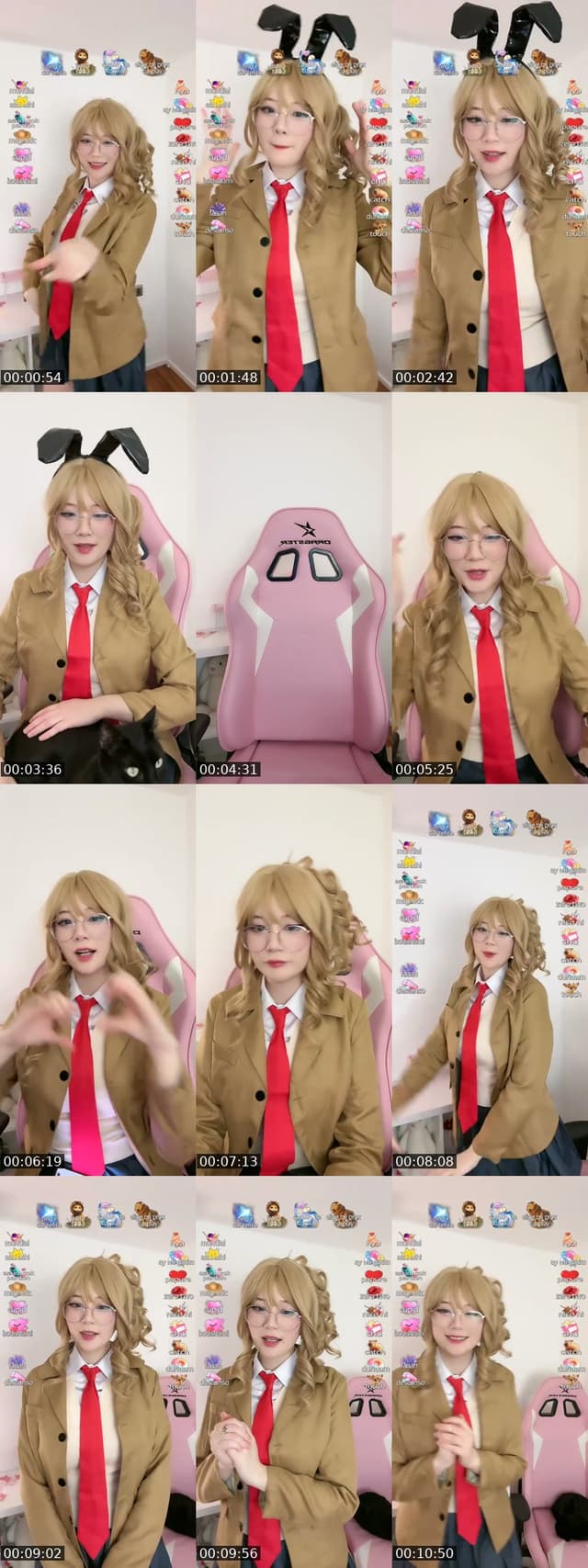TikTok live: Futaba rio cosplay by @ahriyumii