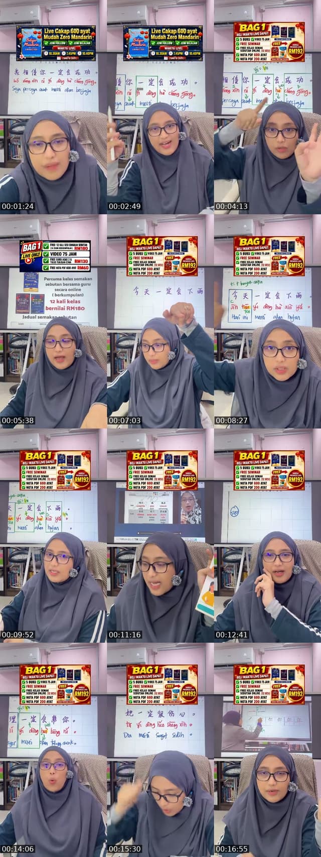 TikTok live: 3 AYAT MUDAH ZERO MANDARIN by @cikgumandarinzazah
