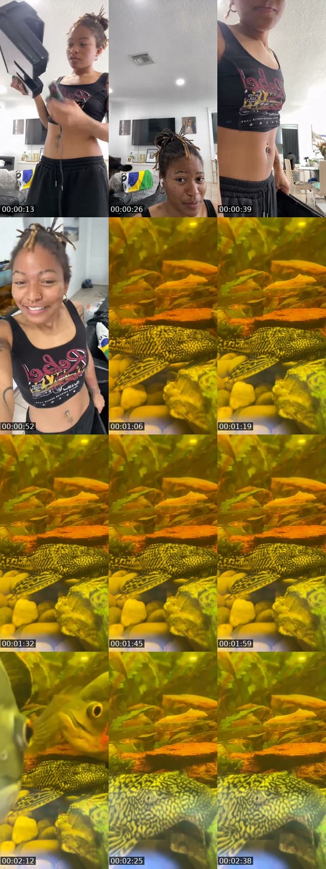 TikTok live: Clean tank with me by @notalyssa12345