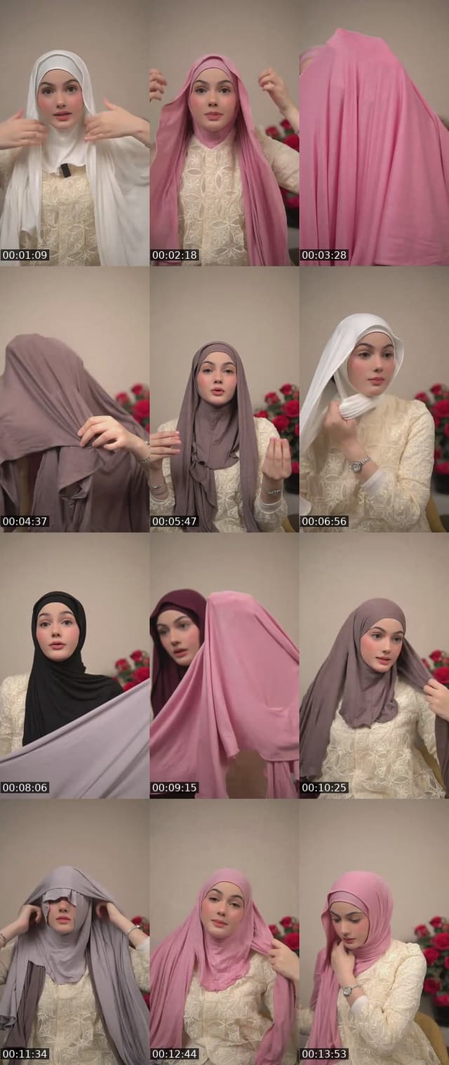 TikTok live: aleeya jersey shawl by @sofhiasyaariha
