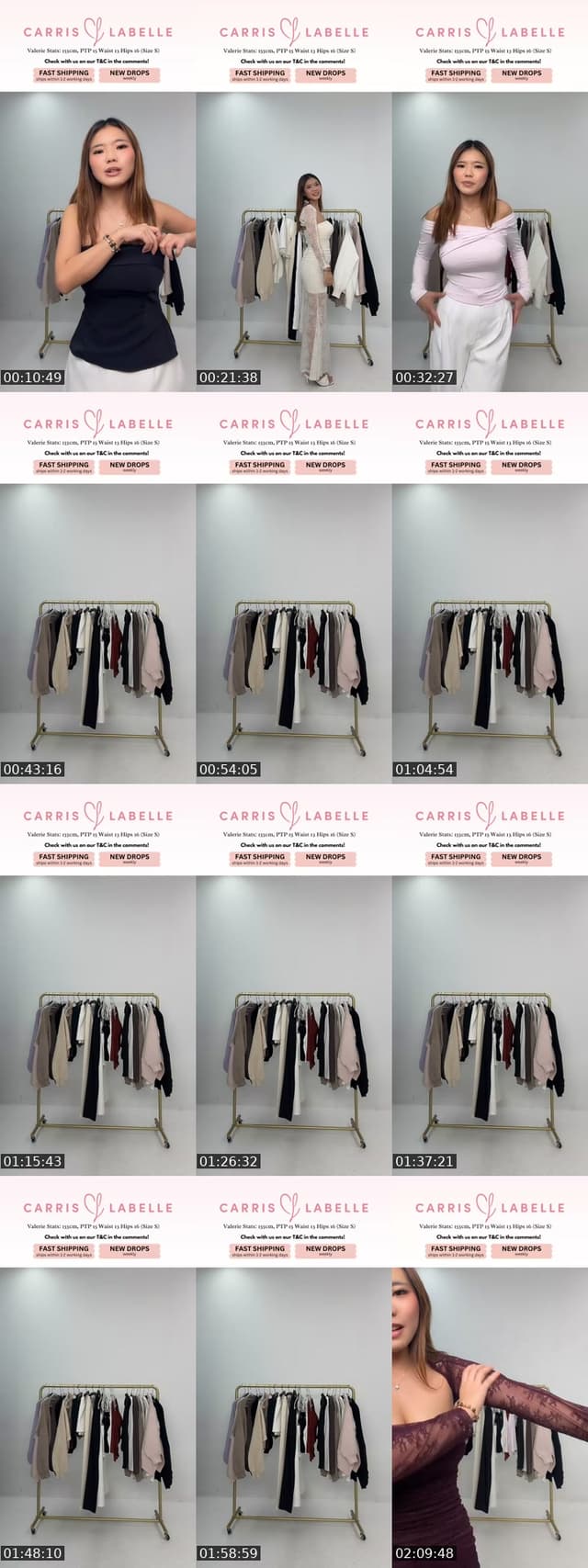 Past TikTok live: NEW DROPS AT CARRISLABELLE?! by @alivebutdieded