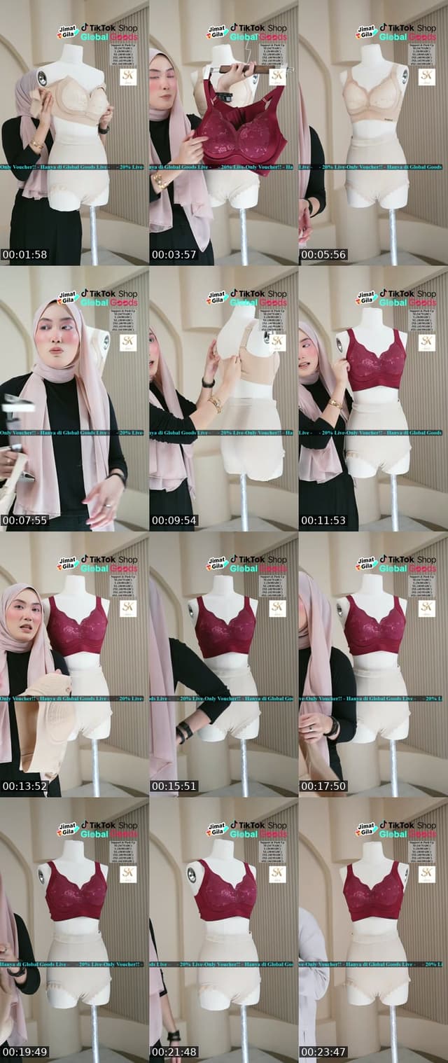 TikTok live: SILKELLE BRA PROMO!!! by @tiktokglobalgoodsmsia