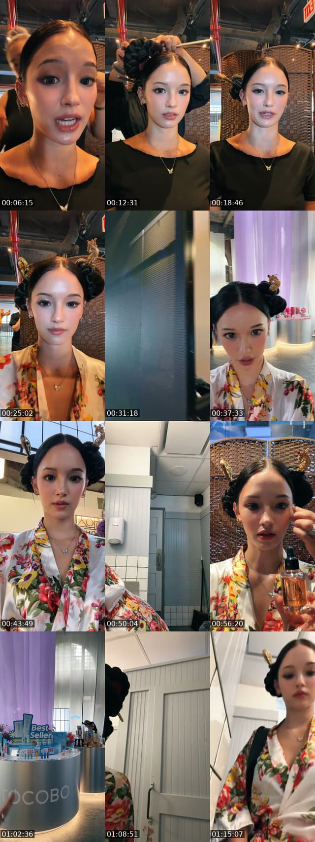 TikTok live: modeling shoot bts by @thegreynabi