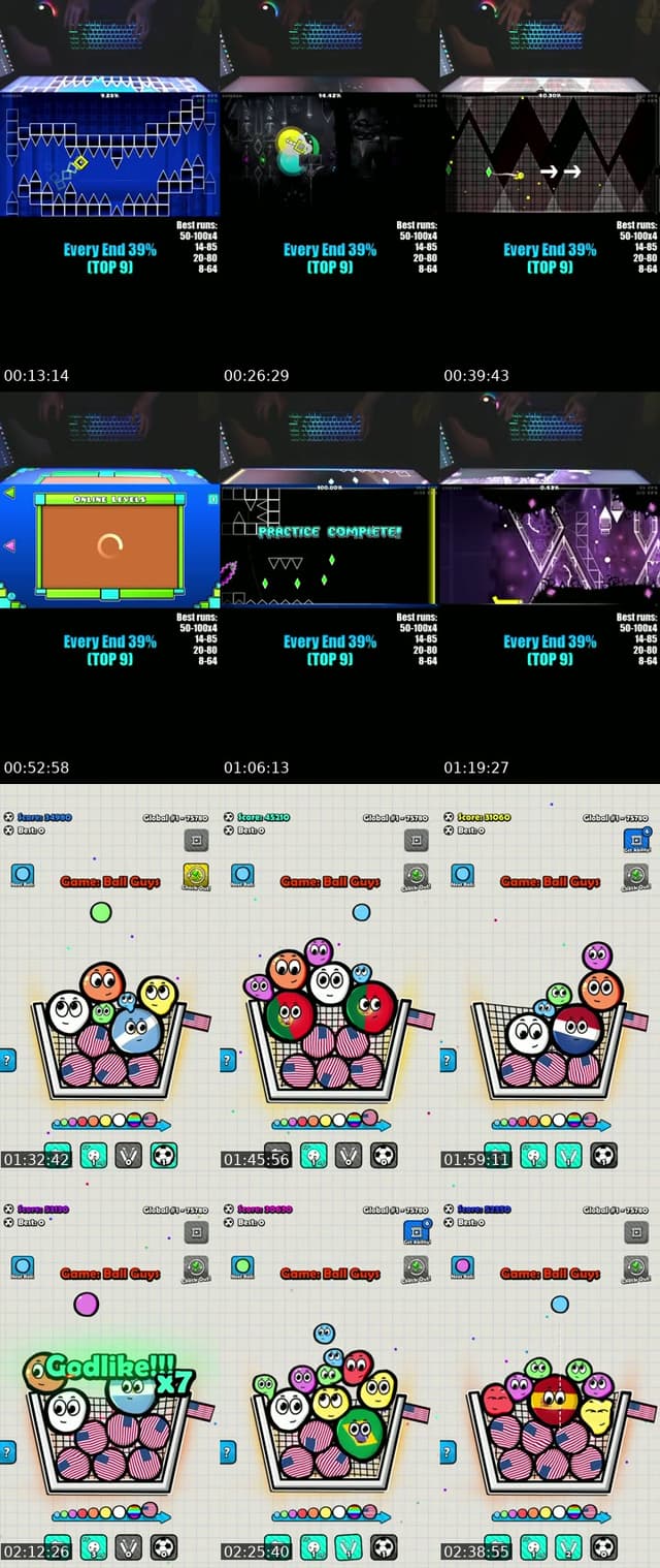 TikTok live: GEOMETRY DASH by @realagent009