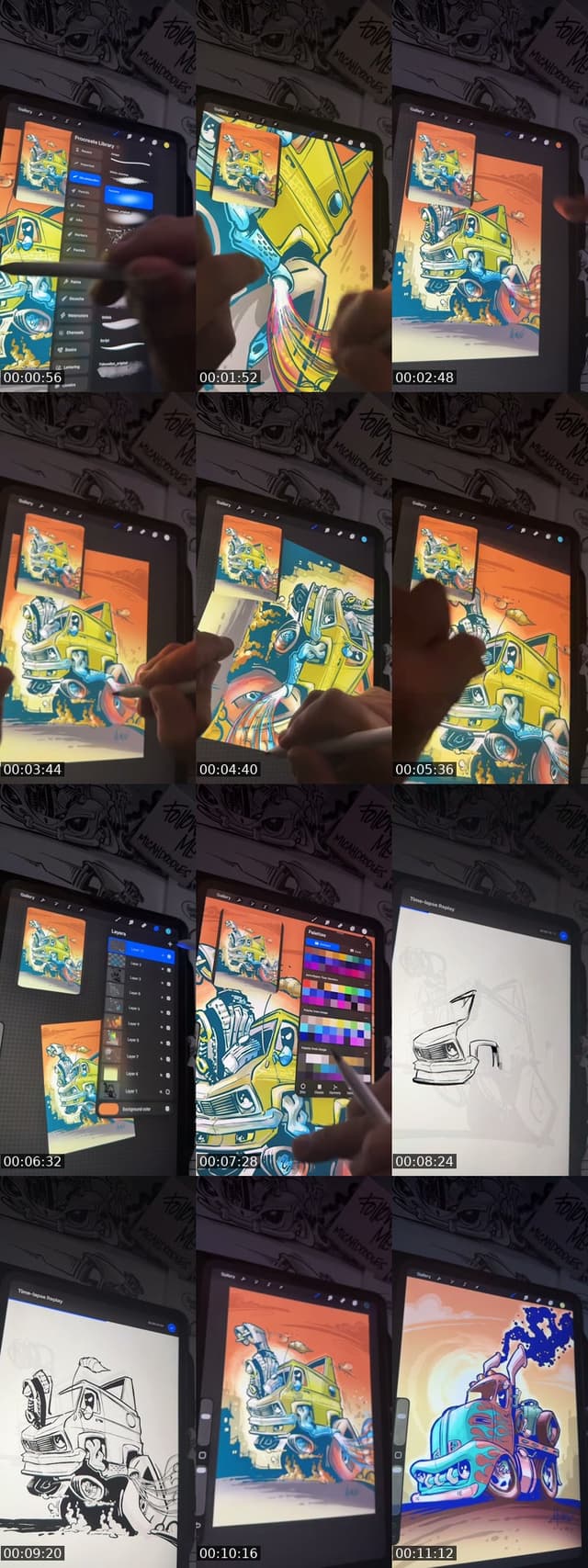 TikTok live: How to draw a hot rod by @micahdoodles