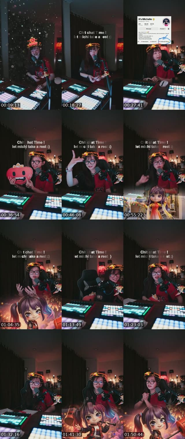 TikTok live: Party Time :) by @chellemichii