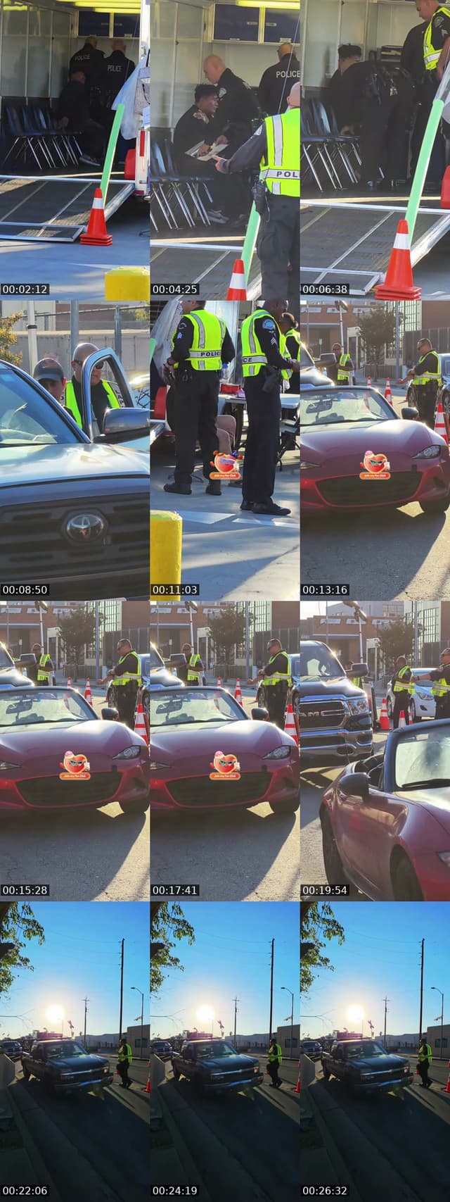 TikTok live: DUI Checkpoint east Hollywood CA by @castillo8089