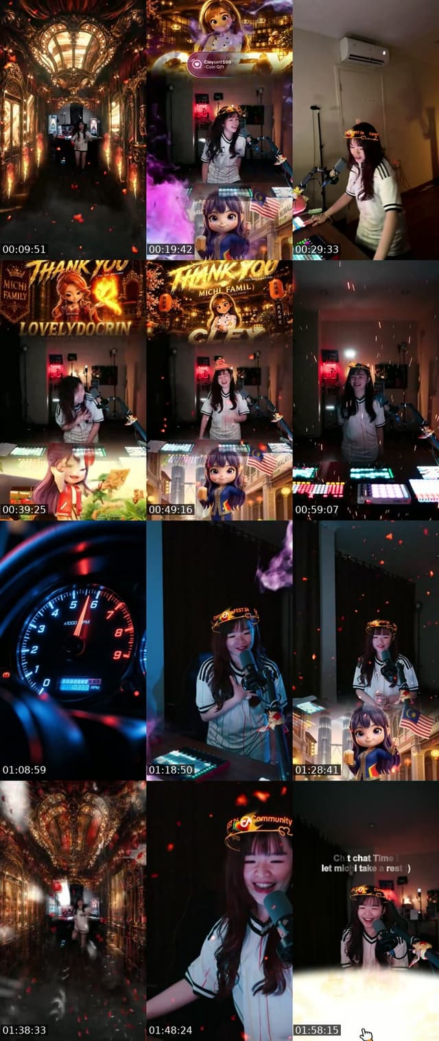 TikTok live: Party Time :) by @chellemichii