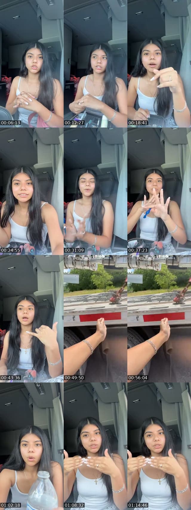 TikTok live: Passenger POV🚛🩷 by @yin6863