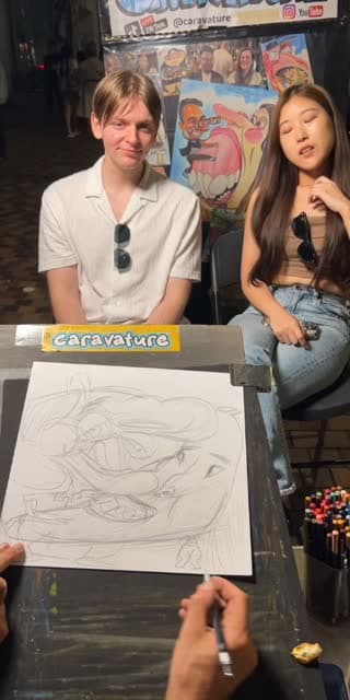 @caravature TikTok live stream