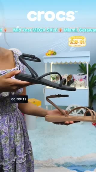 TikTok live: 🔥 Mid-Year Mega Live by @crocsshop_us