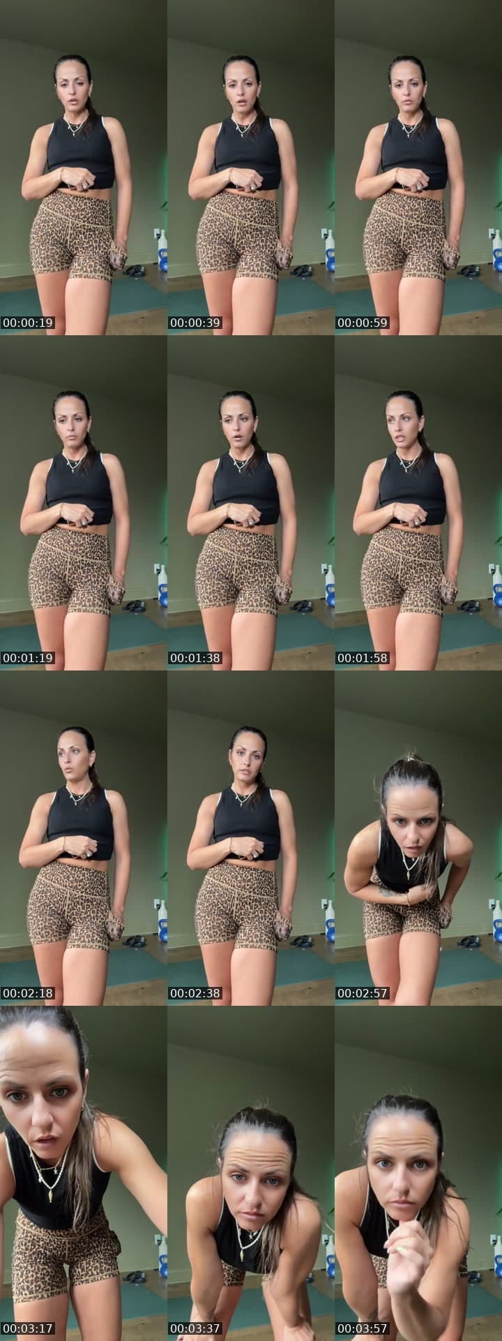 Filming workout yoga