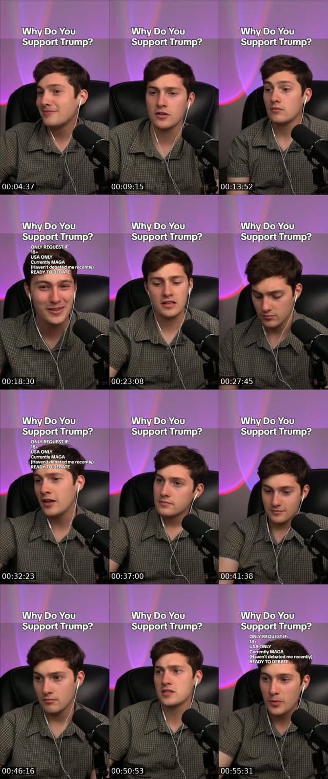 TikTok live: debating MAGA by @parkergetajob