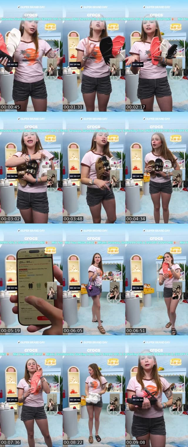 TikTok live: ☀️ Summer Stock-Up Live by @crocsshop_us