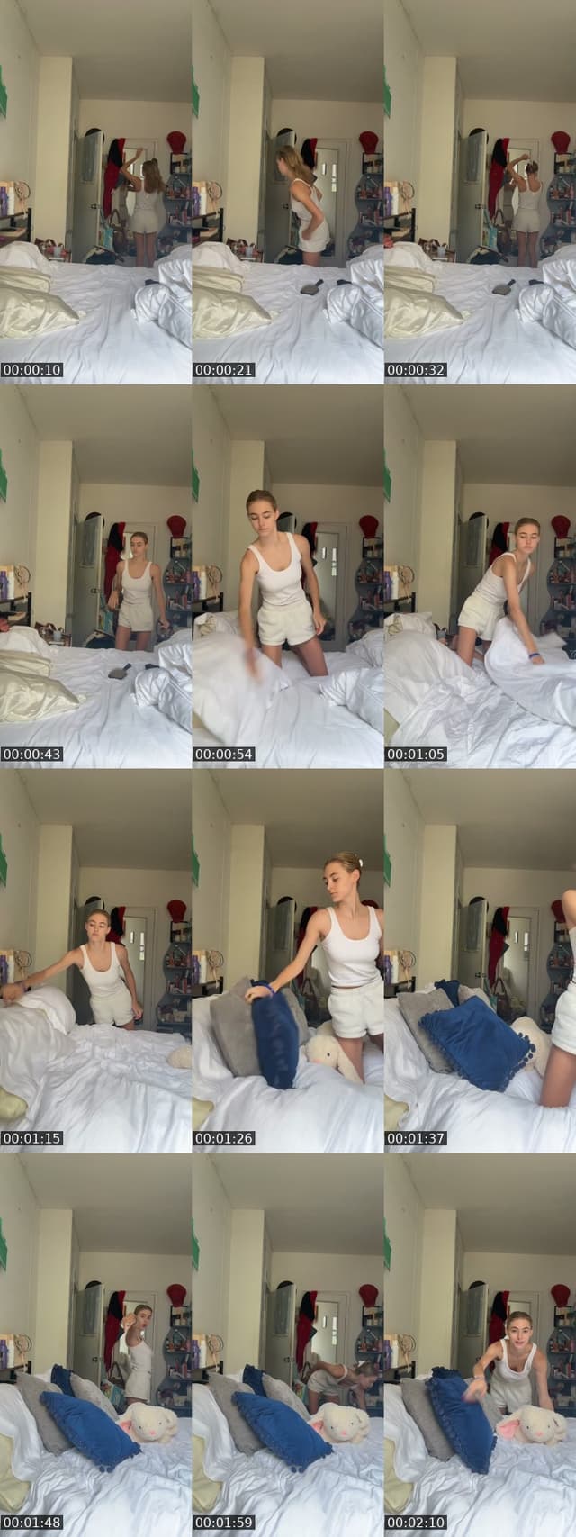 TikTok live: clean my room and self tape prep by @chlo_in_nyc