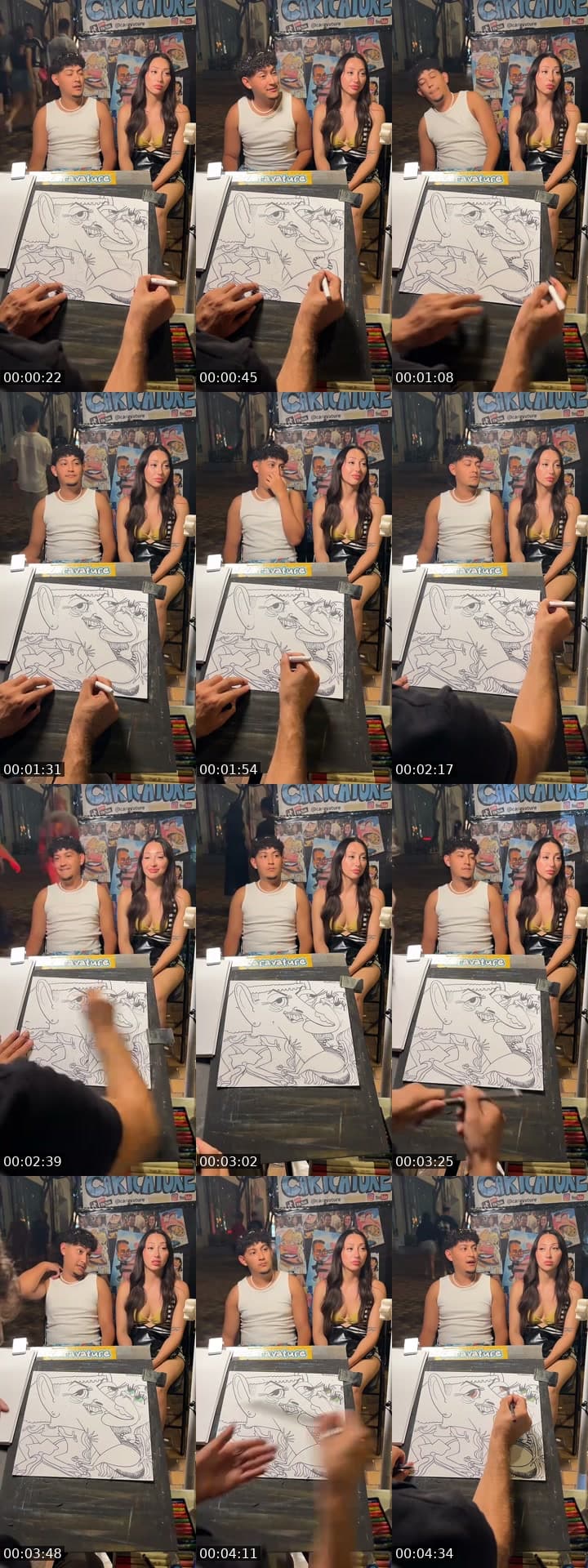 @caravature TikTok live stream