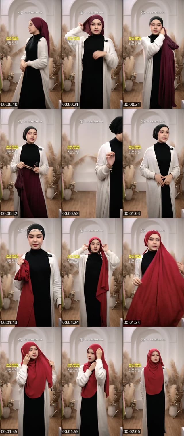 TikTok live: SHAWL CANTIK  MUDAH PAKAI 🥰 by @thegrandahlia