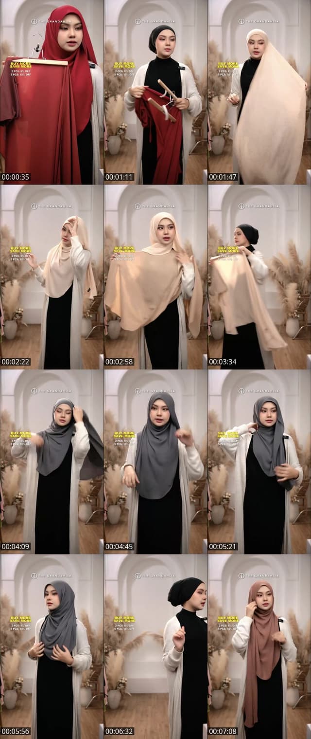 TikTok live: SHAWL CANTIK  MUDAH PAKAI 🥰 by @thegrandahlia