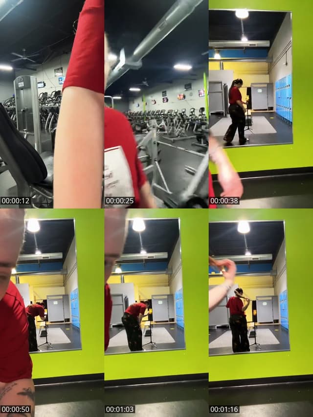 TikTok live: it’s gym time 🍑✨ by @em.236