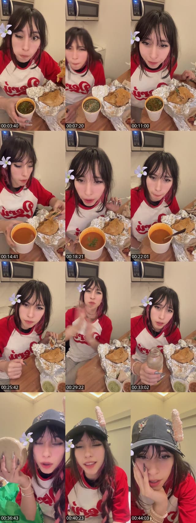 TikTok live: Probando comida mexicana :0 by @emetsukiiii