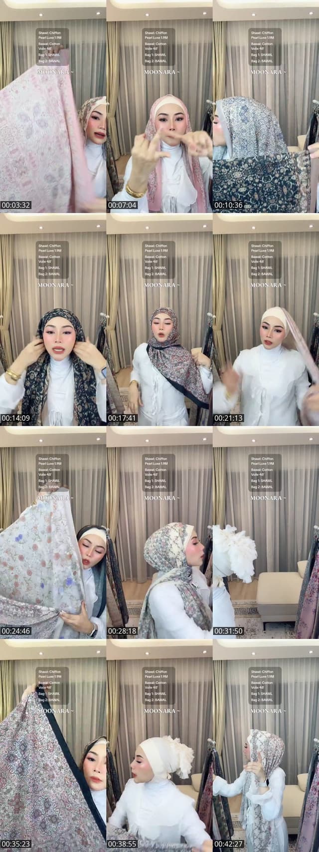 TikTok live: REVIEW SHAWL N BAWAL CANTIK 😍 by @theainqurratu