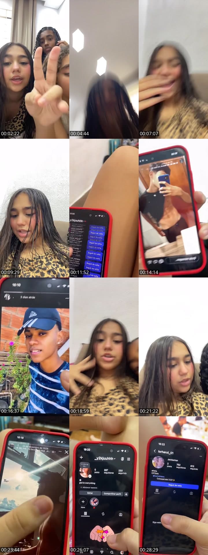 Avaliando insta e conversando