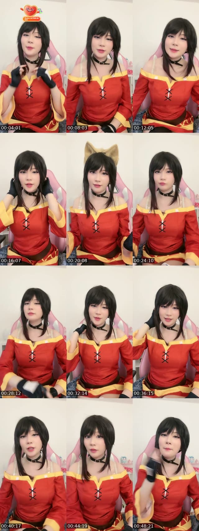 TikTok live: megumin cosplay by @ahriyumii